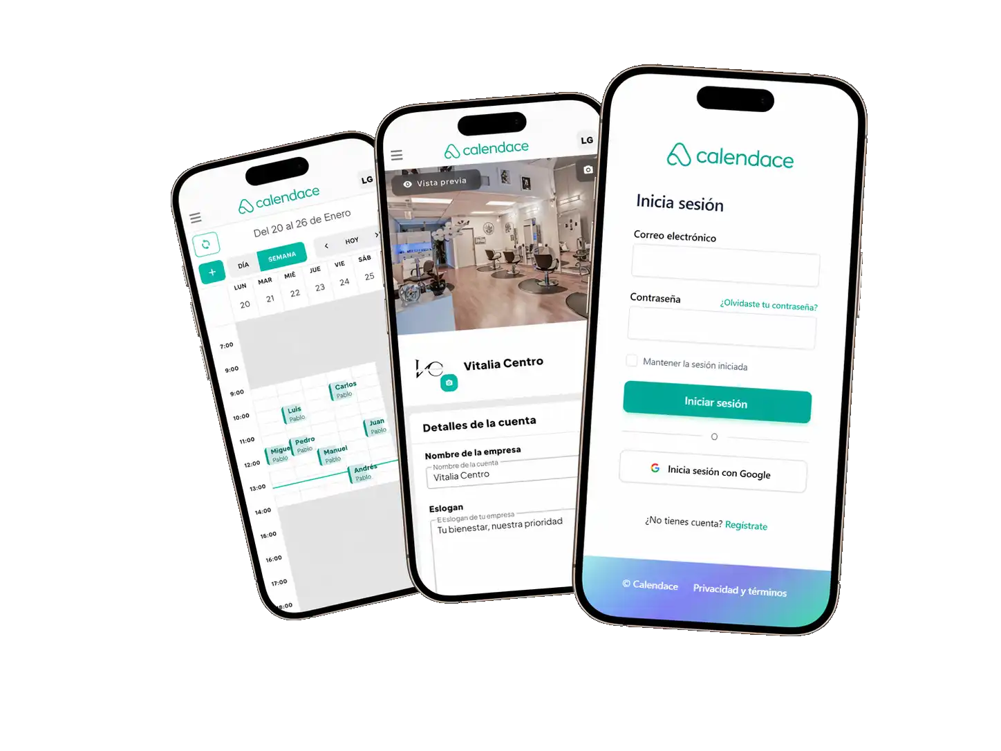 Setup process of the booking app
